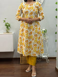 Mustard Meadow A Line Kurta Palazzo Set