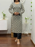 Polka Delight Winter Kurta Palazzo Set