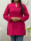 Winter Short Kurti Magenta