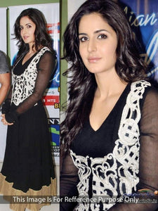 Black Color Georgette Anarkali Suit - Ethnicyug