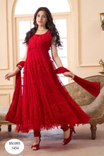 Load image into Gallery viewer, Beautiful Latest Hot Red Anarkali Suit - Ethnicyug
