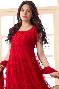 Beautiful Latest Hot Red Anarkali Suit - Ethnicyug