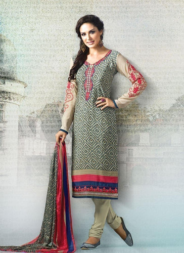 Beige Color Designer Salwar Kameez - Ethnicyug