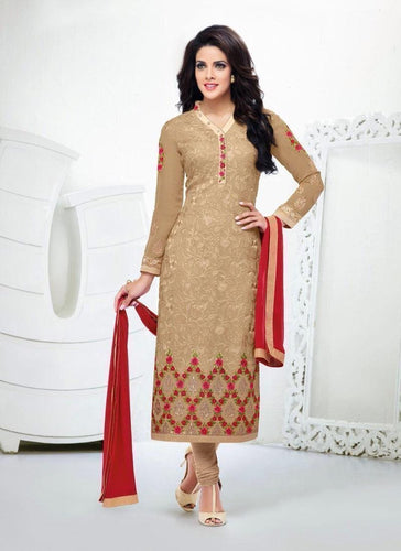 Beige Color Designer Salwar Kameez - Ethnicyug