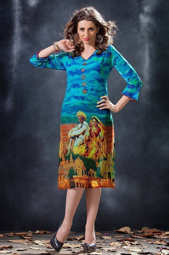 Beautifull Digital Rajasthani Print Kurti EBSFK152202 - Ethnicyug