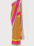 Beige Color Georgette Saree - Ethnicyug