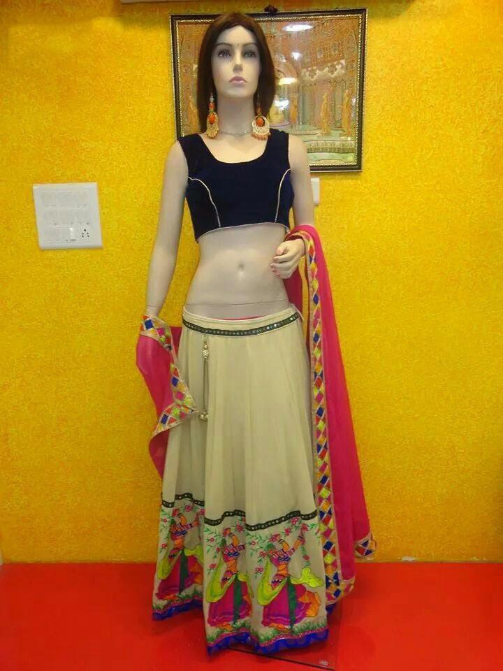 Beige Color Georgette Lehenga - Ethnicyug